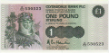 Clydesdale Bank Plc From 1982 1 Pound,  5. 1.1983